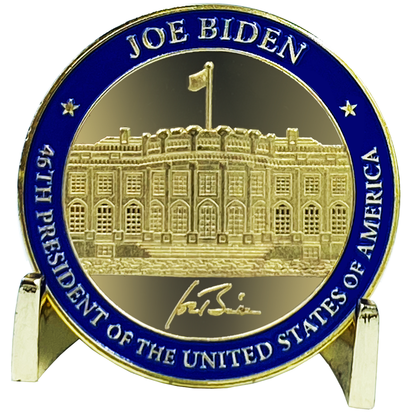 DL12-08 46th President Joe Biden Challenge Coin White House POTUS former Vice President to the 44th Barack Obama