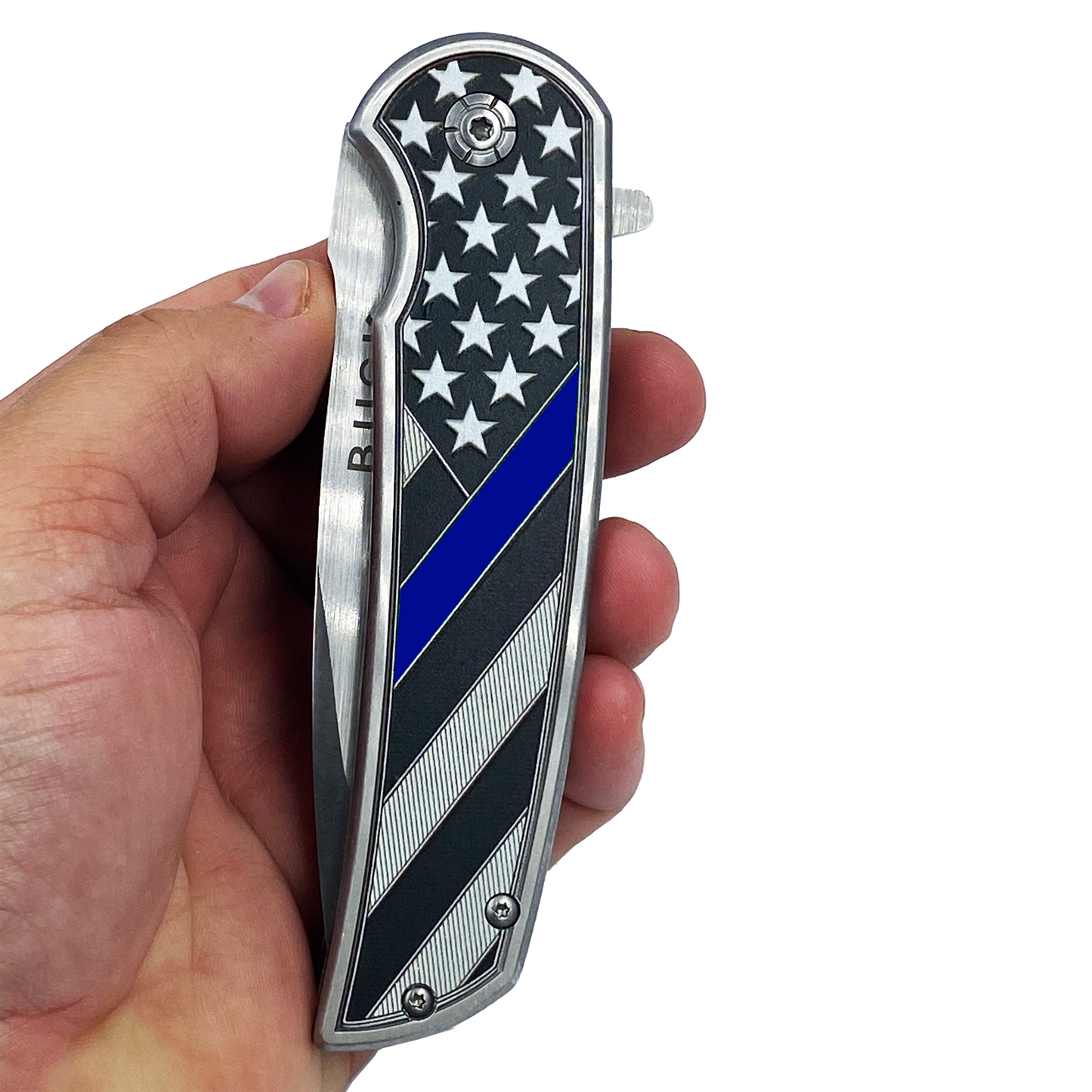 BL1-03 Thin Blue Line pocket tool Police Law Enforcement First Responder Rescue Tactical Survival