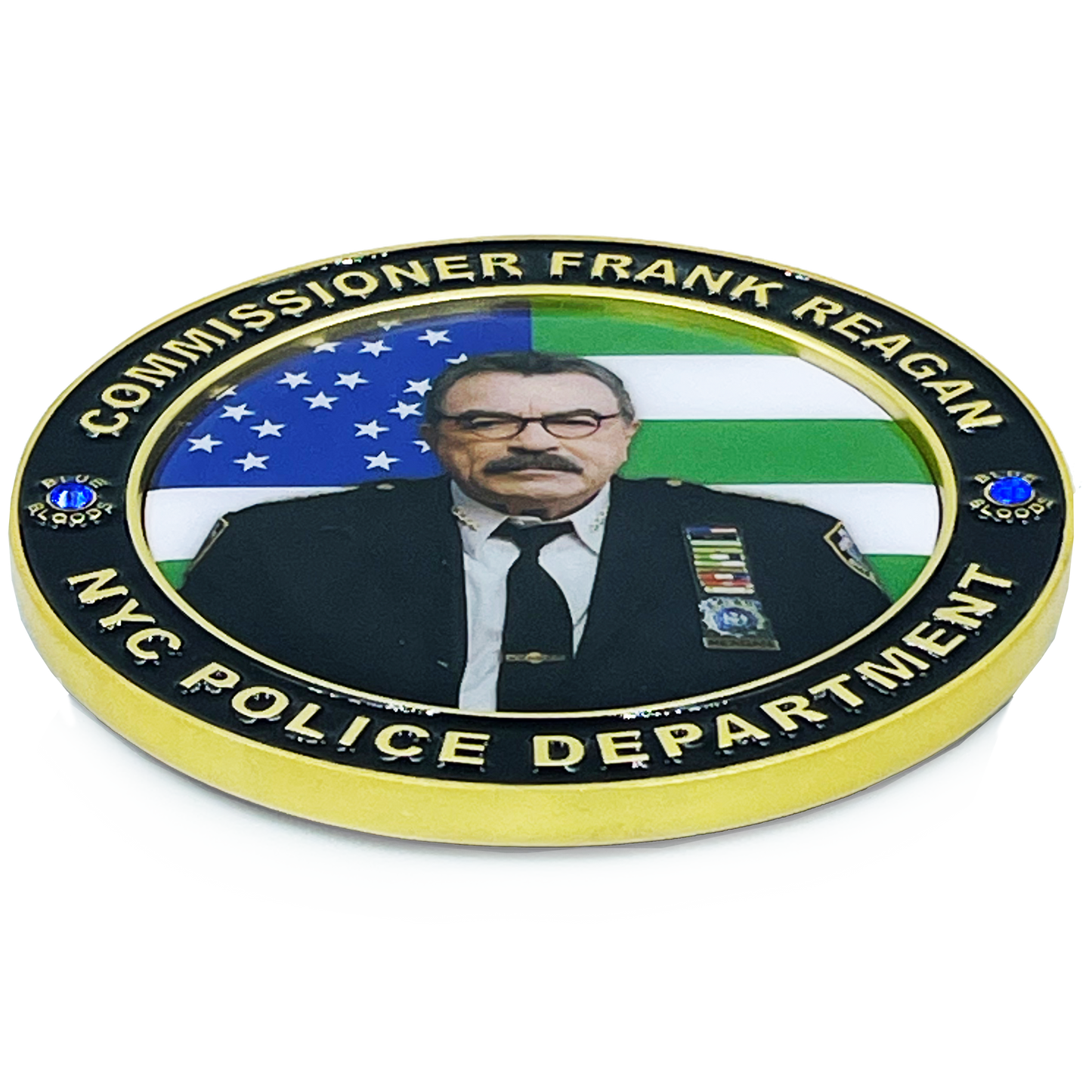 BL2-003A Blue Bloods NYPD Commissioner Frank Reagan Police Officer Tom Selleck Challenge Coin