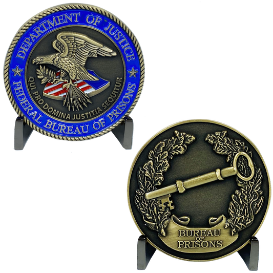 MM-012 Bureau of Prisons Department of Justice BOP Correctional Officer Corrections CO Challenge Coin