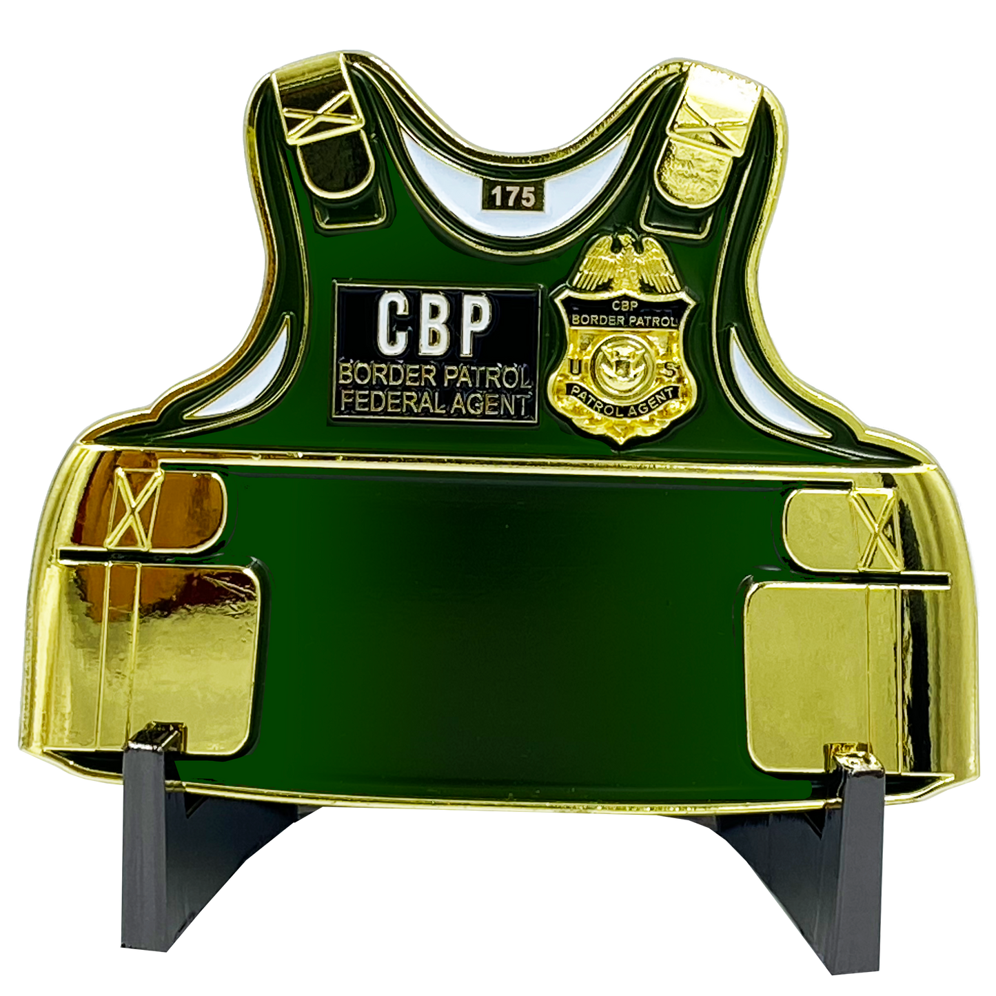 EL6-010 Border Patrol Agent BPA uniform 3D Challenge Coin CBP Honor First BP Thin Green Line