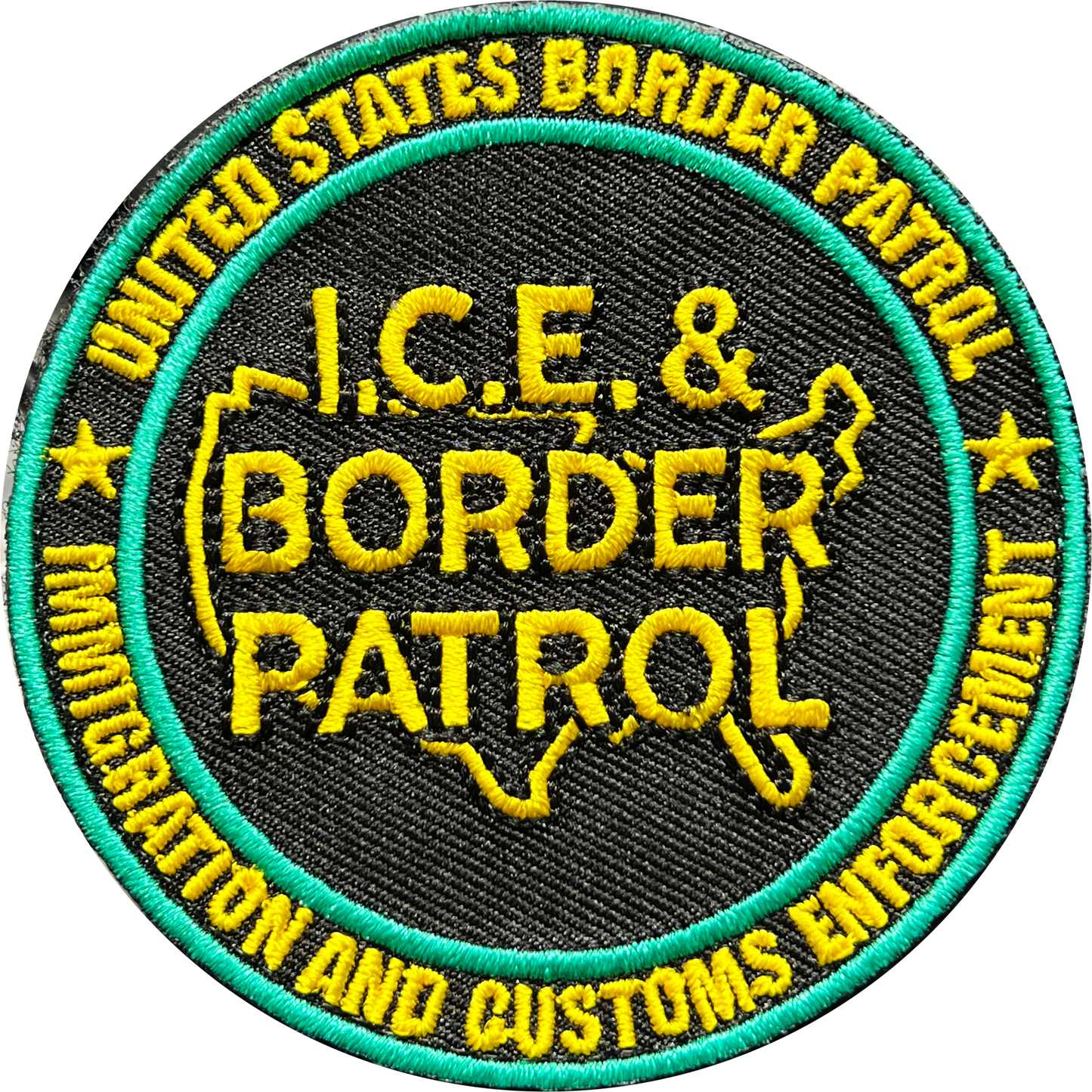 BL17-008 ICE and Border Patrol Agent Joint Ops Special Operations TDY Morale Patch HSI CBP