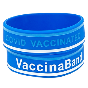 BL3-015 VaccinaBand Vaccinated Silicon Rubber Bracelet Hospital Pandemic ICU RN LPN BSN ER Police