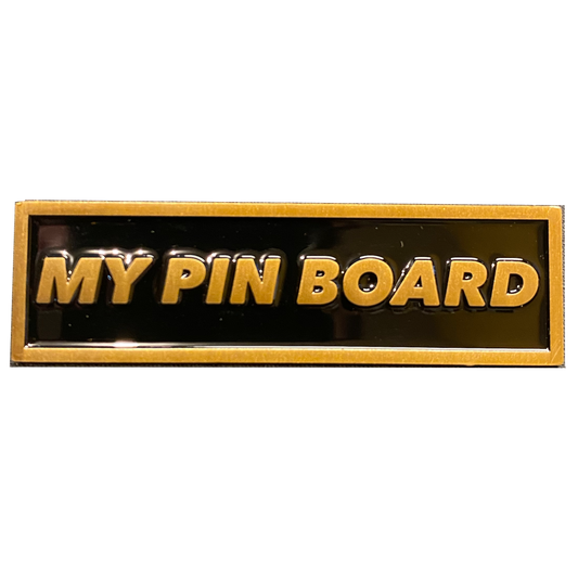 DL6-07 Pin Board name plate pin for pin collectors pin board collections (bronze)