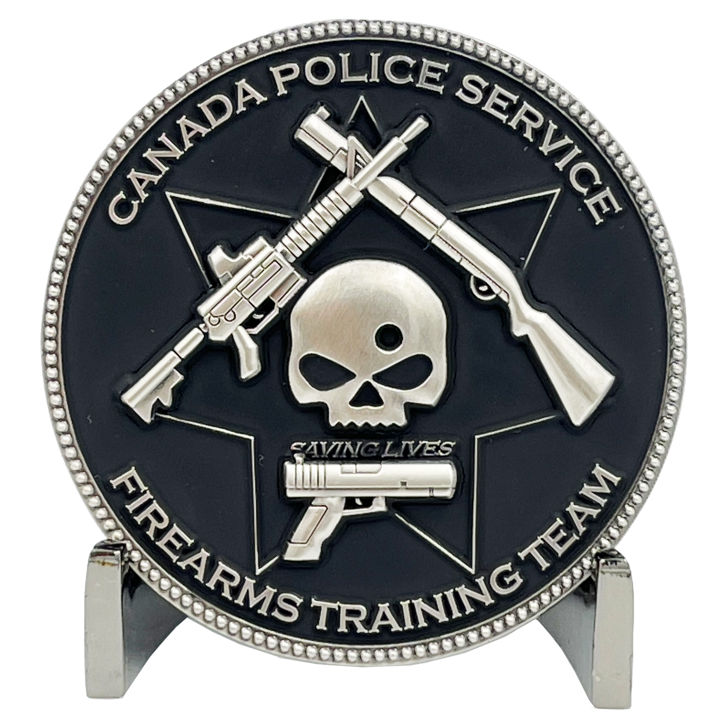 EL6-003 Canada Police Service Calgary Vancouver M4 Shotgun Pistol Toronto Firearms Instructor Challenge Coin