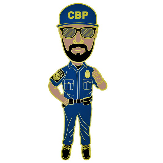 BB-019 CBP Field Operations CBPO Bobblehead Pin CBPO Field Ops