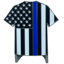 BL4-009 CBP Officer Uniform Shirt Challenge Coin Thin Blue Line Field Ops OFO Field Operations CBPO