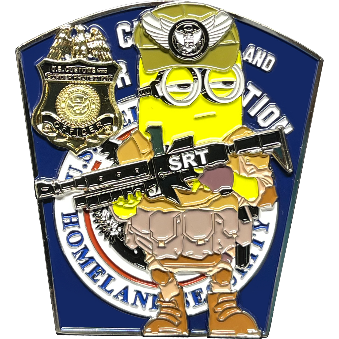BL17-007 CBP Officer SRT Operator CBPO Field Operations Thin Blue Line Challenge Coin