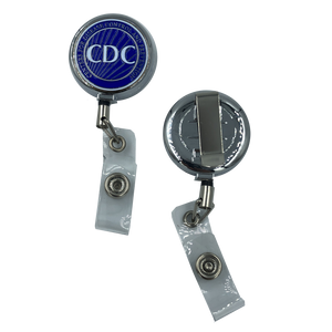 CL-008 CDC Metal ID Reel retractable ID Card Holder