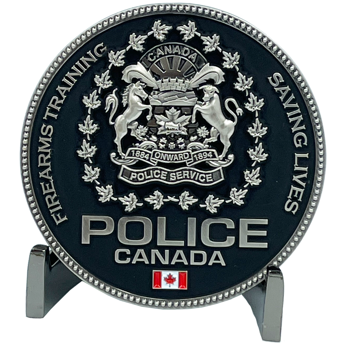 EL6-003 Canada Police Service Calgary Vancouver M4 Shotgun Pistol Toronto Firearms Instructor Challenge Coin
