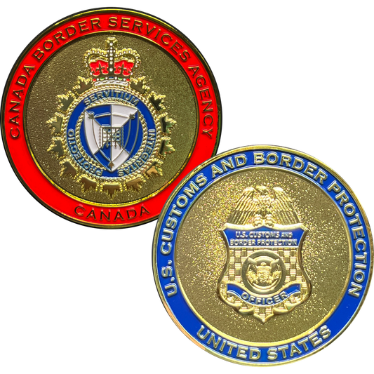 discontinued BL17-020 CBP and Canadian Border Services Agency CBSA US Canada Joint Operations Challenge Coin