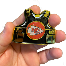 SUPER BOWL LIV KANSAS CITY CHIEFS BODY ARMOR CHALLENGE COIN KC police tactical military security detail