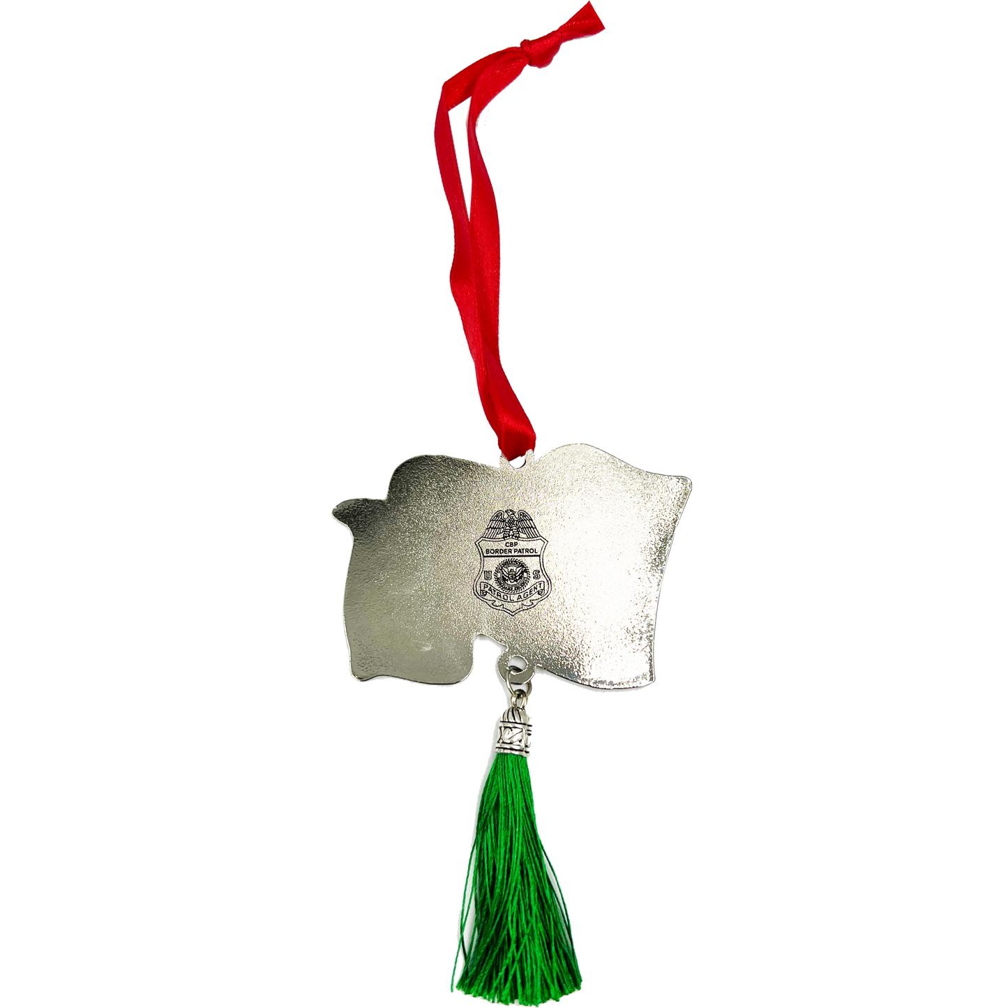 GL1-020 CBP Border Patrol Agent Honor First Thin Green Line Flag Christmas Ornament