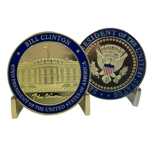 EL3-002 42nd President Bill Clinton Challenge Coin White House POTUS William Clinton coin
