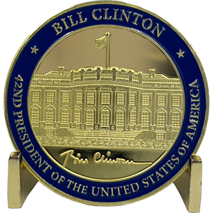 EL3-002 42nd President Bill Clinton Challenge Coin White House POTUS William Clinton coin