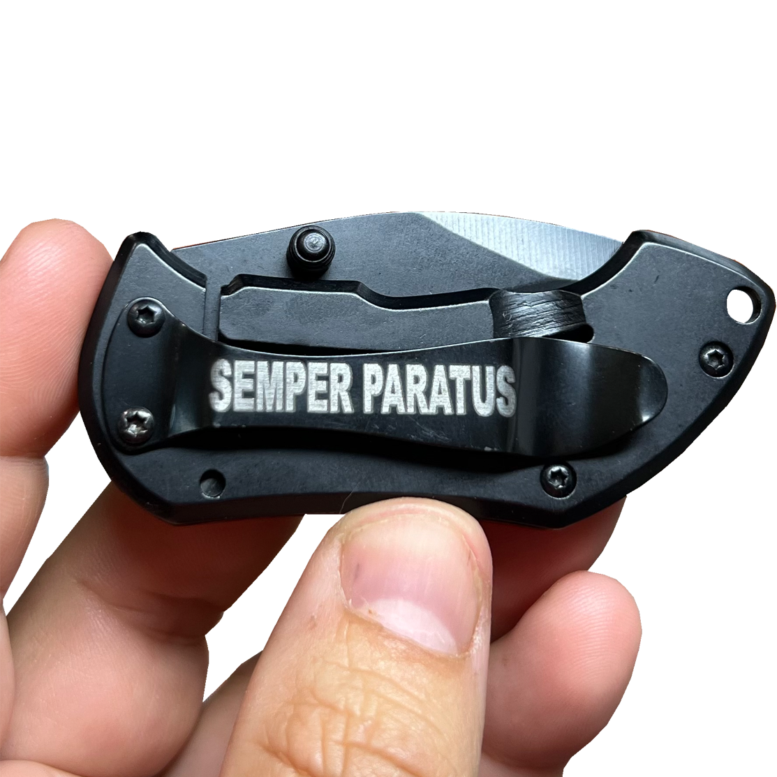 GL2-019 Tactical Frame Lock tool with pocket clip Coast Guard USCG Coastie SEMPER PARATUS Tactical Knife with Razor Sharp Blade