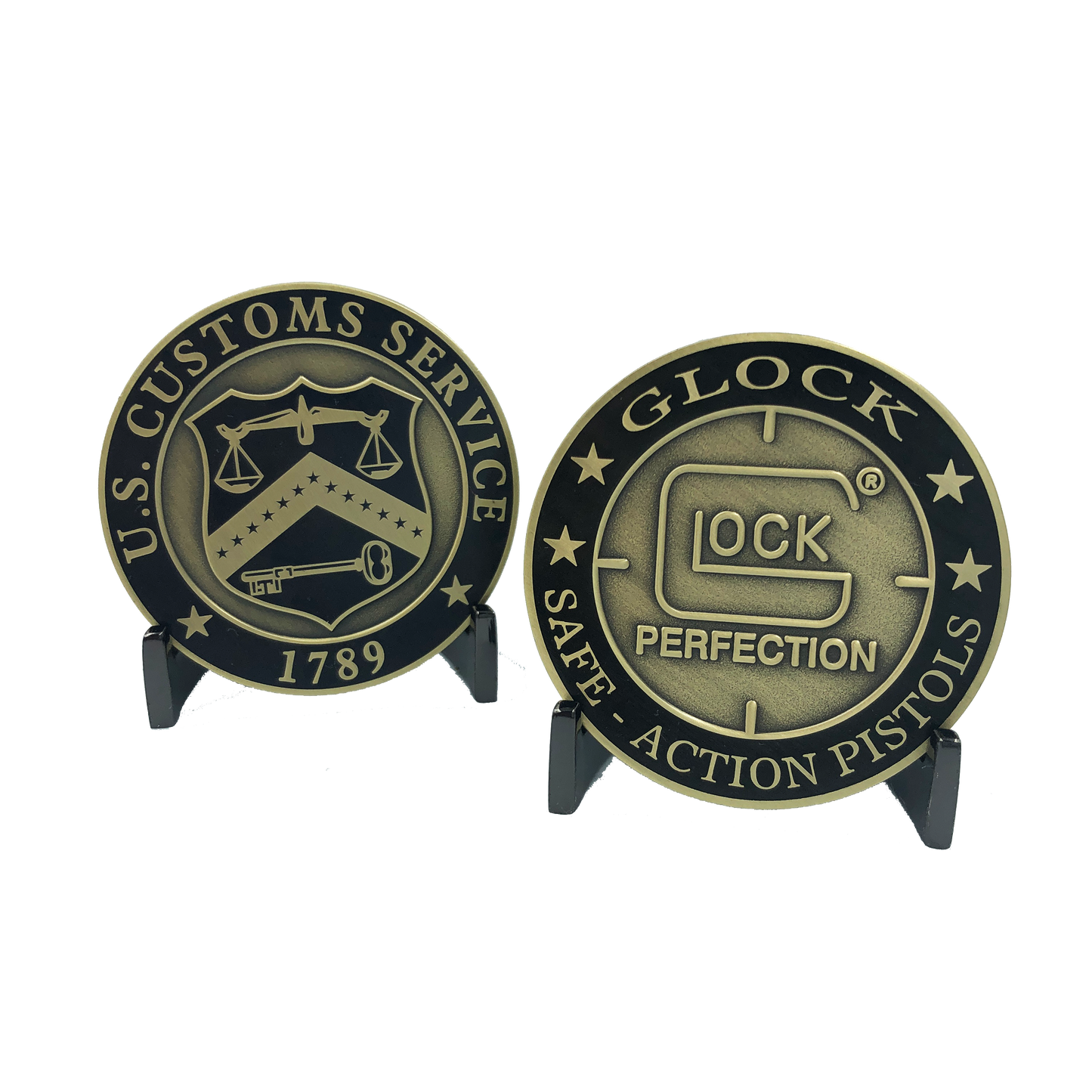 discontinued LL-001 Legacy Customs Service (not CBP) Treasury Inspector Police Challenge Coin