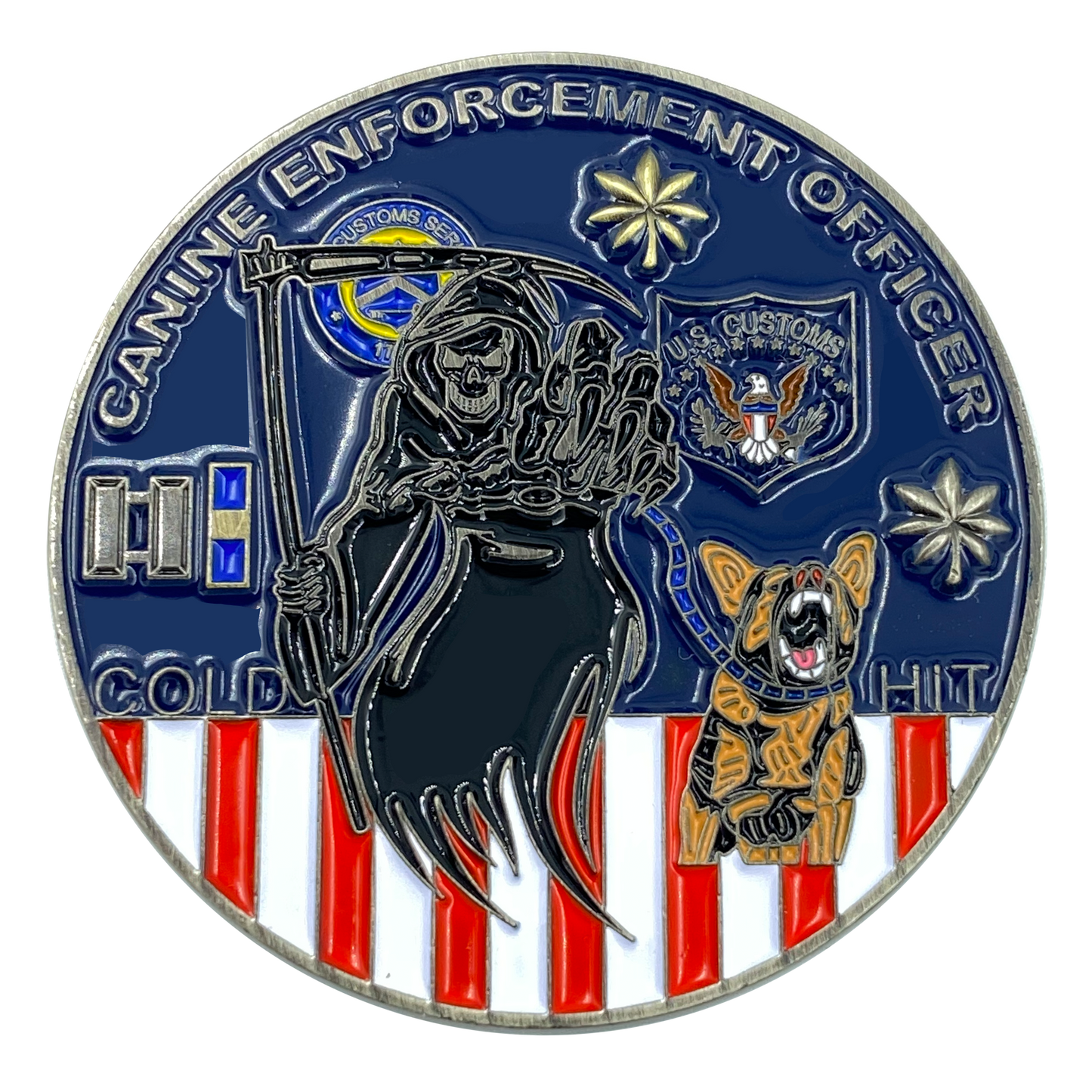 BB-010 Legacy US Customs Service Canine Enforcement Officer Treasury Department Inspector K9 Challenge Coin