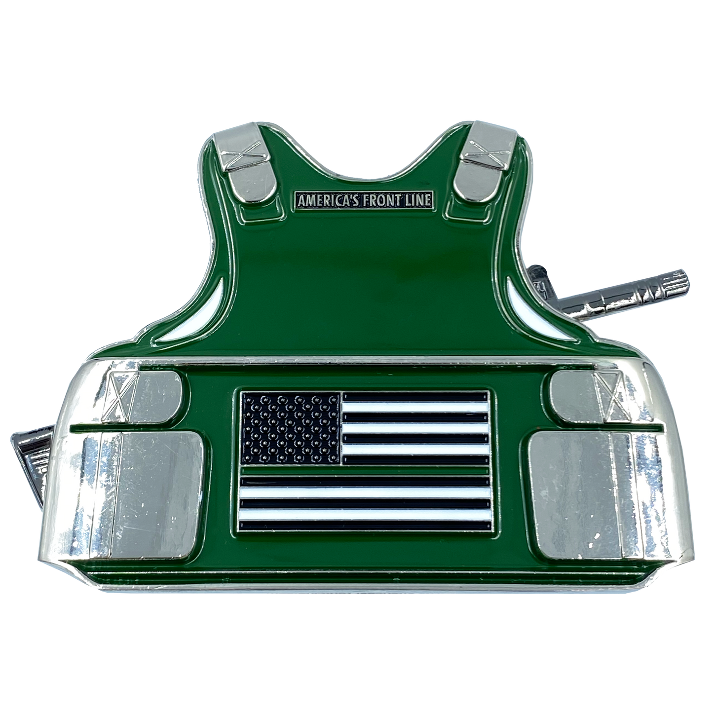 EL5-006 SHERIFF DEPUTY M4 Body Armor 3D self standing Police Challenge Coin Sheriff's Department Thin Green Line