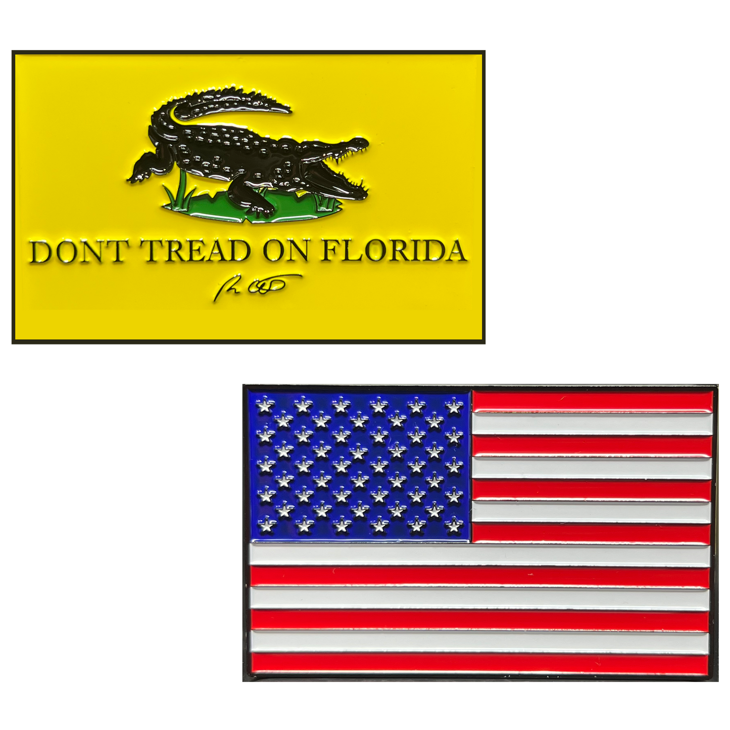 GL1-003 Florida Governor Ron DeSantis inspired Don't Tread on Florida 2nd Amendment Flag Challenge Coin