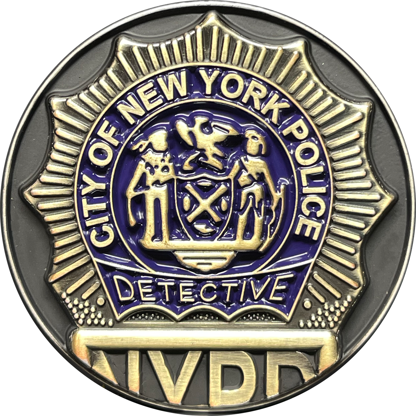 BL13-013 New York City Police Department Detective Saint Michael Patron Saint Challenge Coin ST. MICHAEL