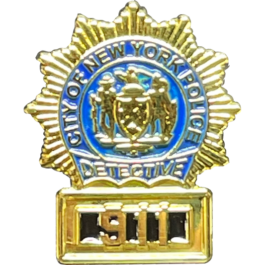 BL15-010 New York City Police Detective NYPD 911 Pin