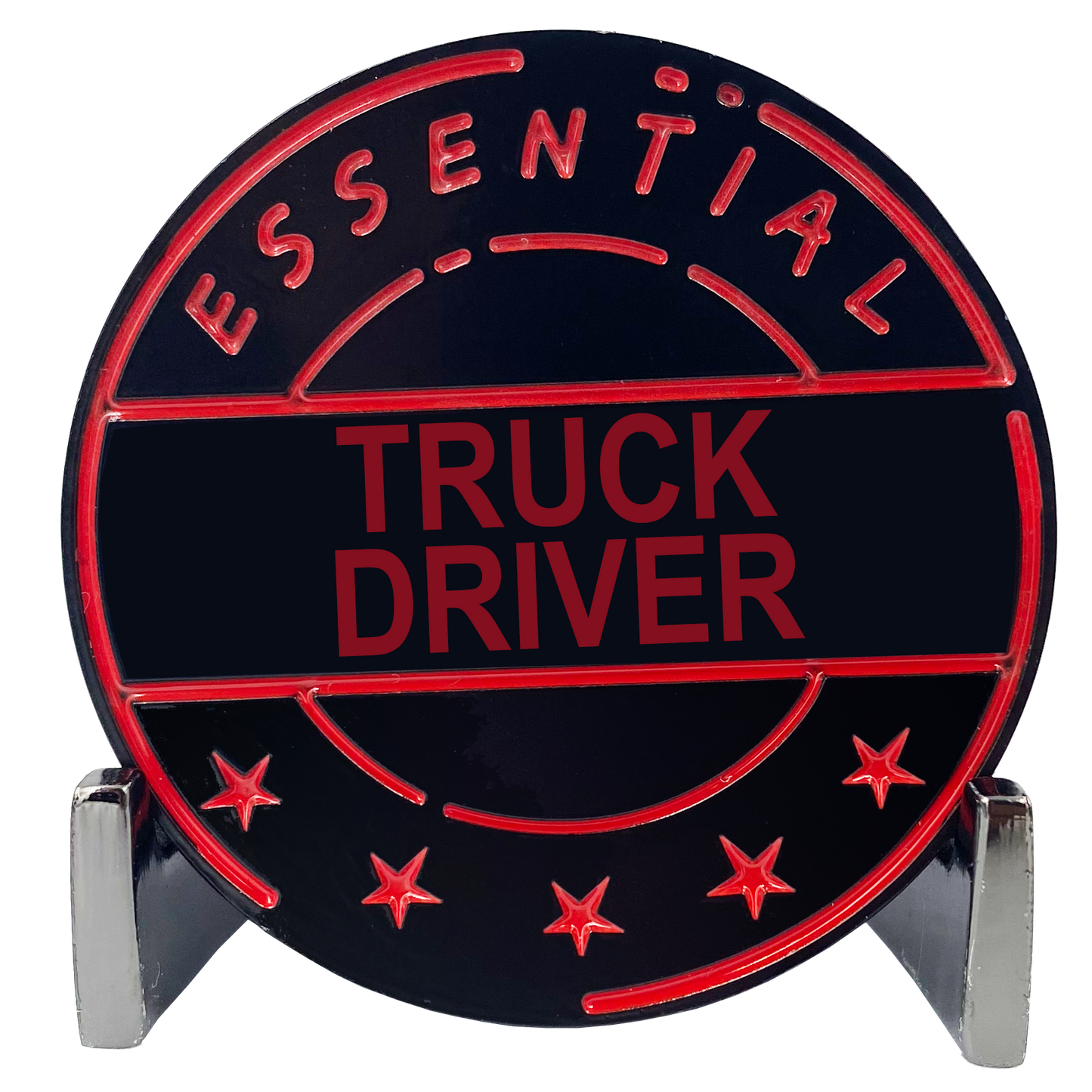 CL7-16 Essential Workers Truck Driver Challenge Coin perfect for Father's Day or Teamsters Birthday