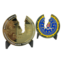 CL4-17 Busted Bitcoin Challenge Coin Financial Crime Task Force CryptoCurrency FBI JTTF Special Agent Police