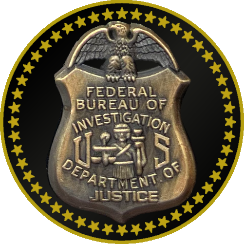 BFP-007 FBI Special Agent Investigator Analyst Lapel Pin cloisonné with dual pin posts