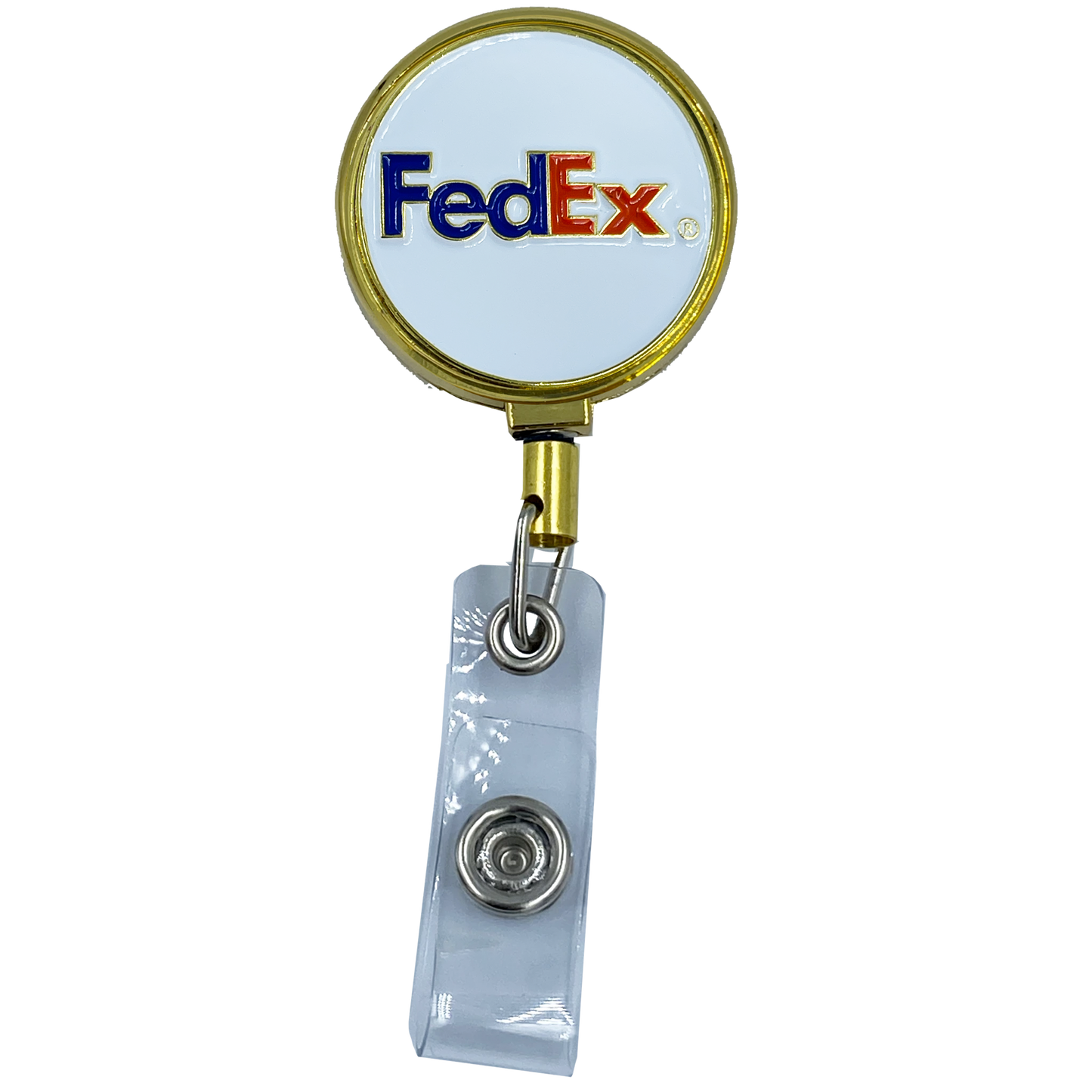 BL10-013 FedEx Metal ID Reel retractable Card Holder
