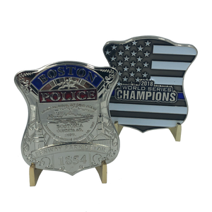 G-012 Boston Red Sox Fenway Park Detail 2018 World Series Champions Challenge Coin Police Thin Blue Line