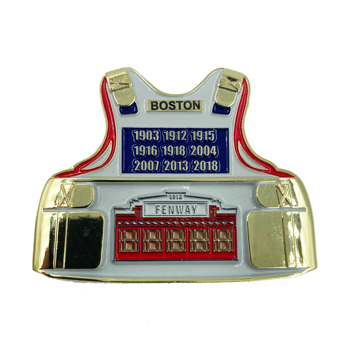 BB-004 Fenway Park Boston Red Sox Police Challenge Coin Thin Blue Line Boston Strong medallion