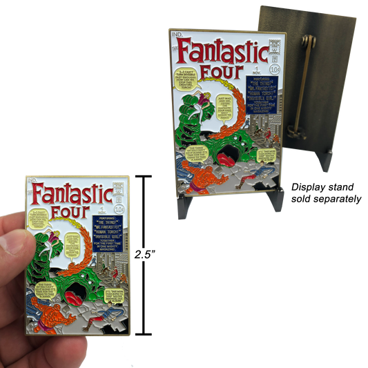 FF-006 Pin version Fantastic Four #1 Stan Lee Marvel Comic Book Issue 1