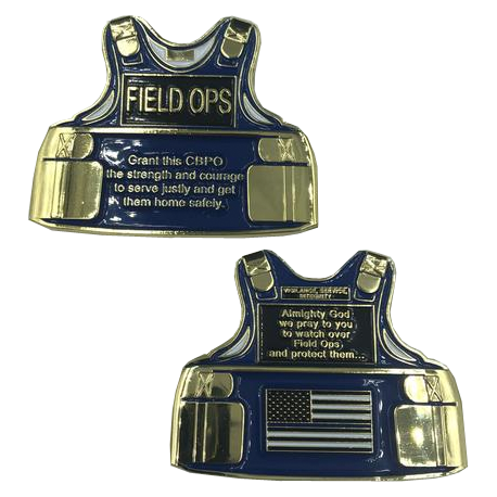 J-014 Field Operations Body Armor Field Ops CBP Challenge Coin