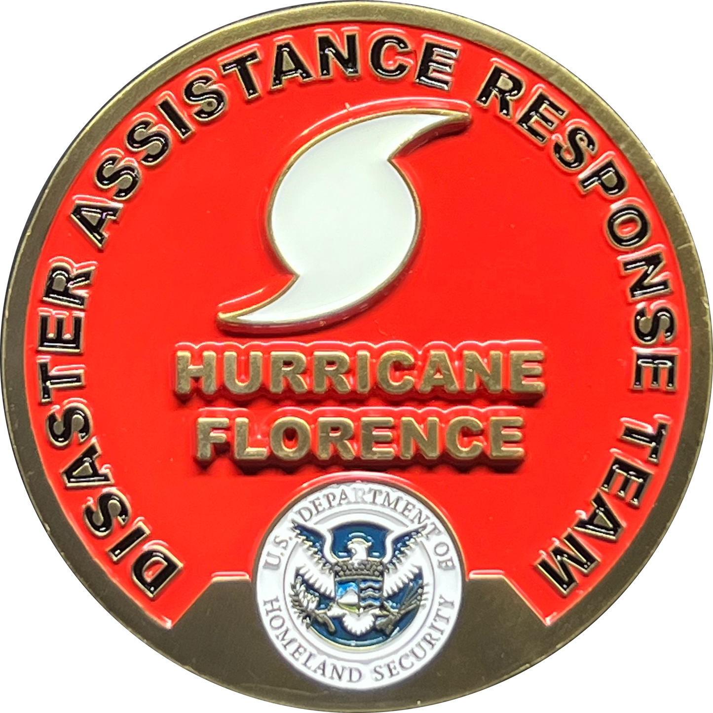 EL12-012 Hurricane Florence DART Disaster Assistance Response Team CBP FEMA Challenge Coin ICS