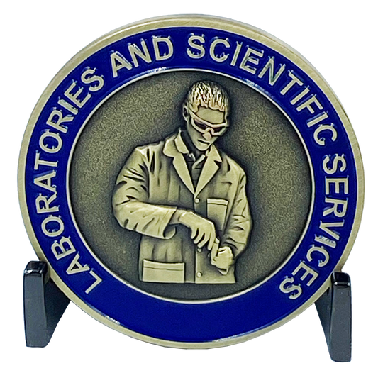 DL7-06 CBP Forensics Scientist Laboratories and Scientific Services Border Patrol Field Operations AMO Challenge Coin