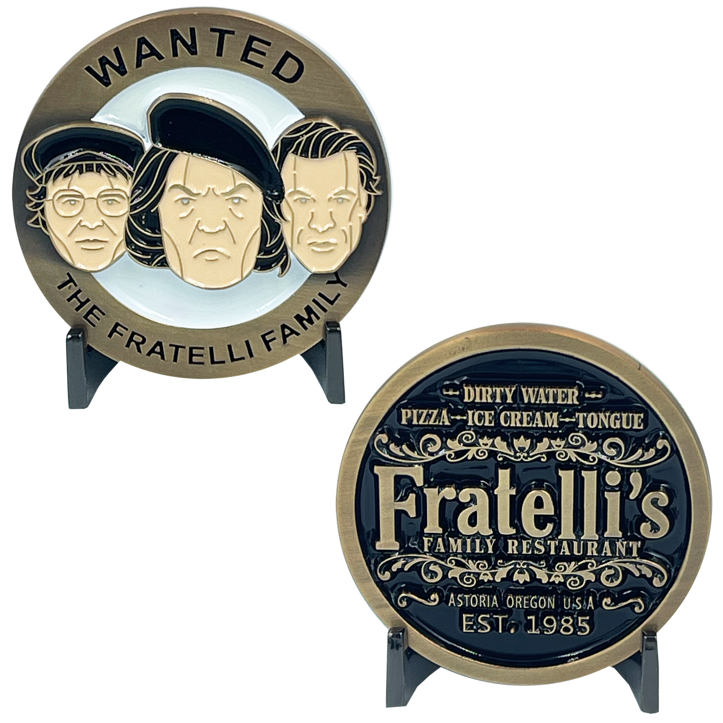 BL6-002 Wanted The Fratelli Family Challenge Coin Goonies Never Say Die