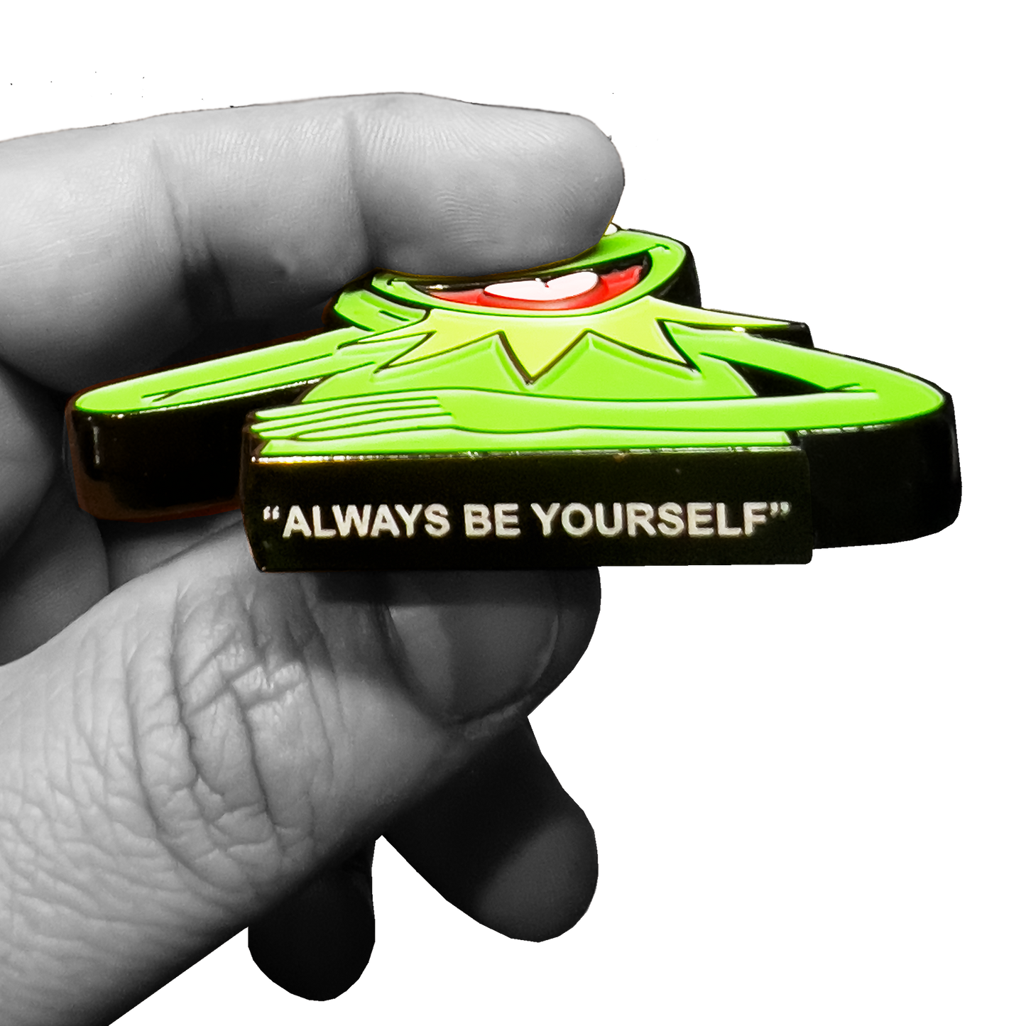 GL09-006 Thin Green Line Flag Border Patrol Challenge Coin Always Be Yourself Self Standing Frog Navy Seal Army Marines