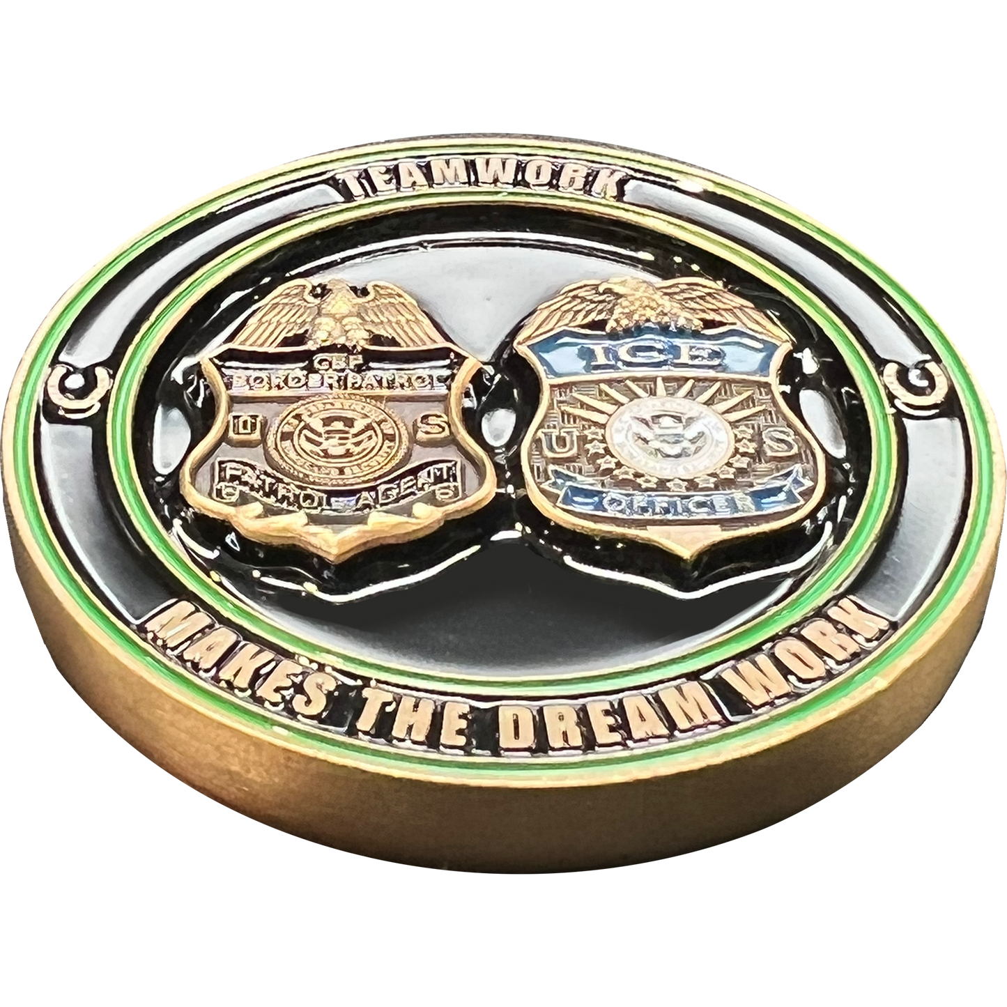 DL13-003 ICE and Border Patrol Border Crisis Joint Operations Challenge Coin 2021 2022
