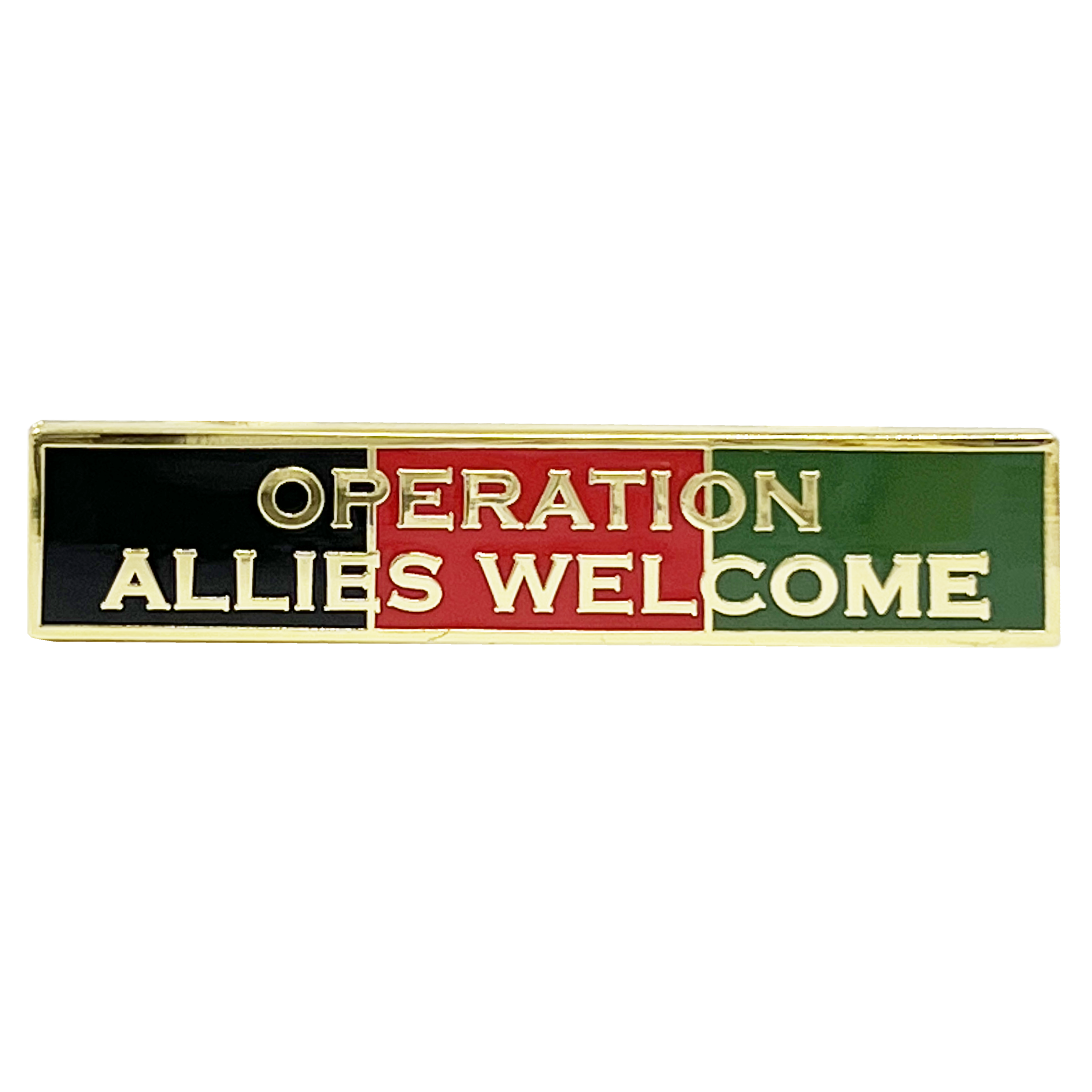 EL13-005 Operation Allies Welcome AFGHAN Unit Citation Commendation Bar Pin Police CBP