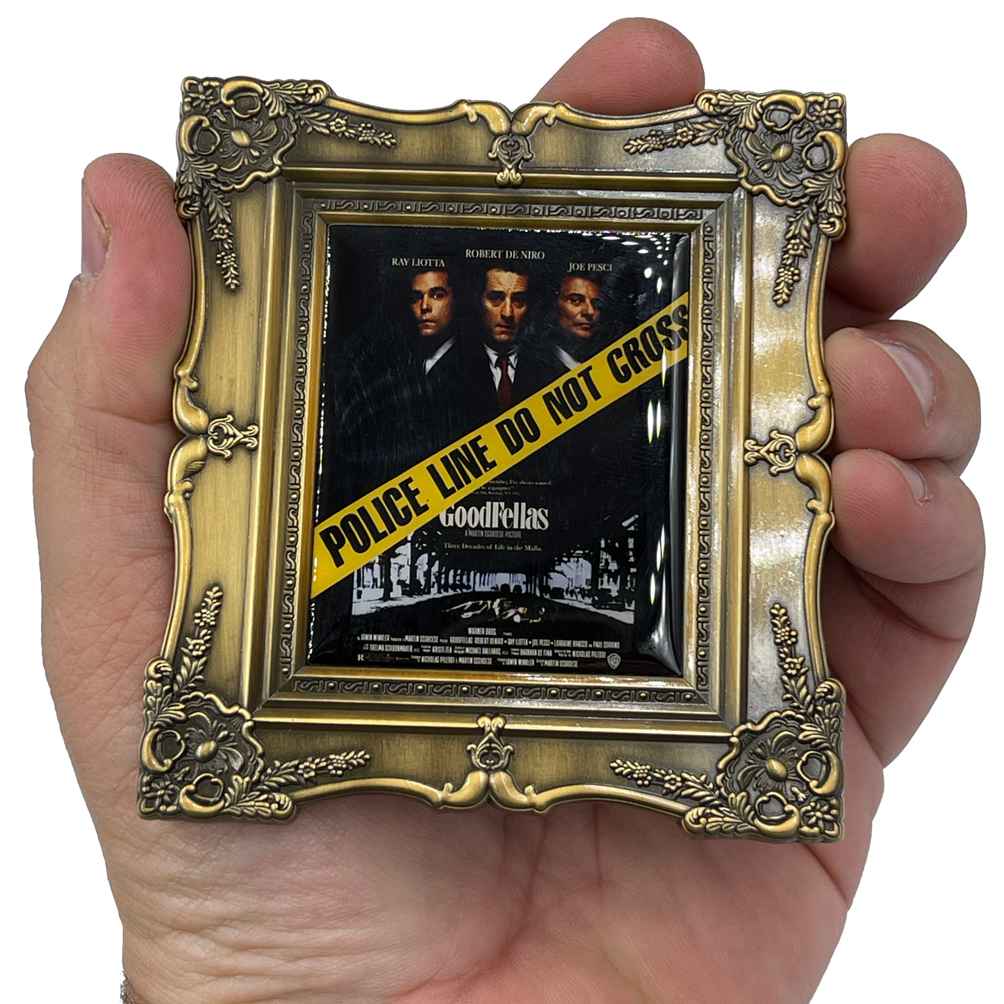 Discontinued BL4-012 Good Fellas NYPD Fuggedaboutit Movie Poster Challenge Coin NITRO Organized Crime Control Bureau