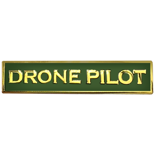 PBX-003-F DRONE PILOT Green Commendation Bar Pin Border Patrol Security Military Army Marines