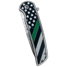 BL1-01 Thin Green Line pocket tool Police Law Enforcement Army Marines Border Patrol Security Rescue Tactical Survival
