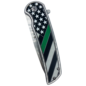 BL1-01 Thin Green Line pocket tool Police Law Enforcement Army Marines Border Patrol Security Rescue Tactical Survival
