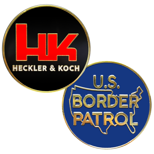GL1-007 HK Heckler & Koch Border Patrol CBP Challenge Coin