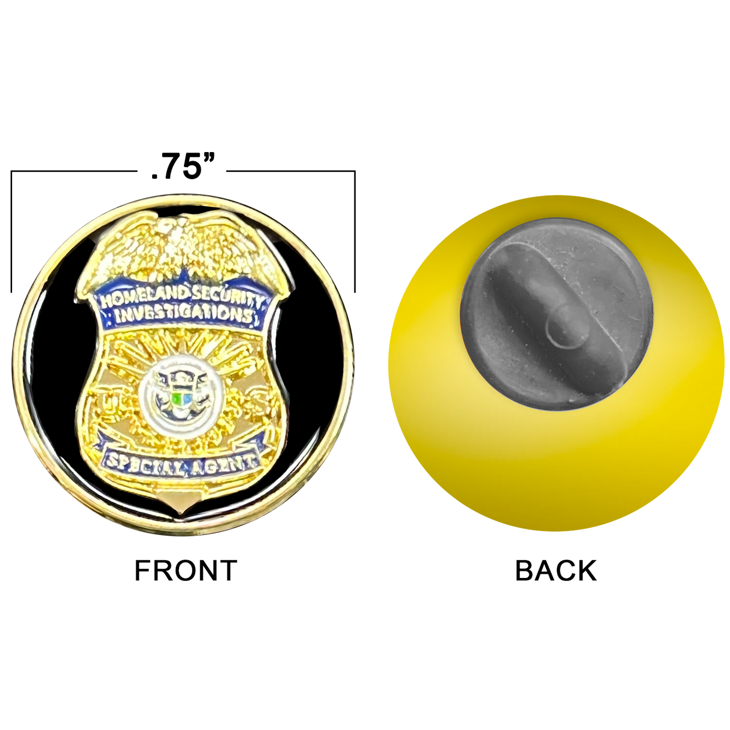KCB-001-H HSI Special Agent Lapel Pin