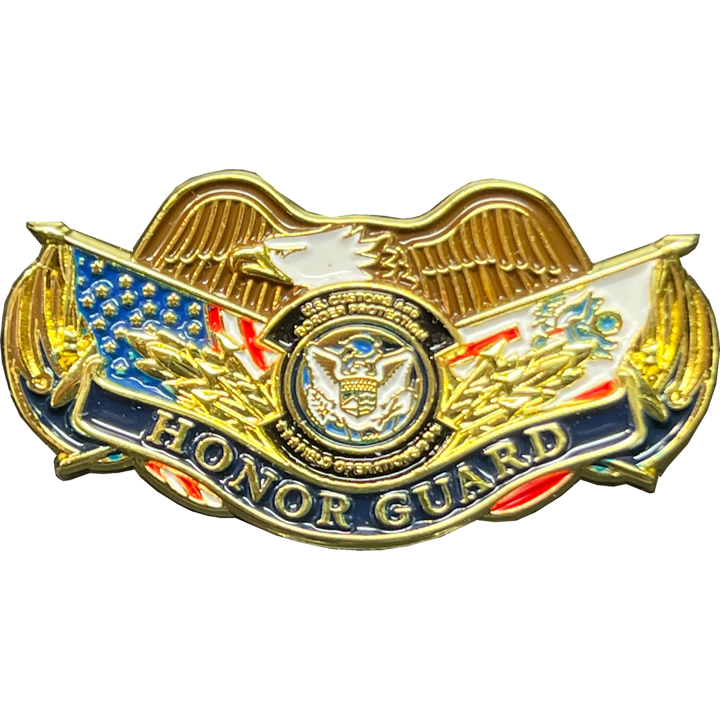 GL4-017 CBP Officer Field Operations Honor Guard off duty lapel pin non-uniform wear