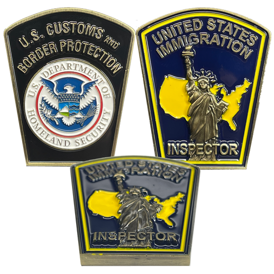 discontinued BL13-016 Immigration Inspector Legacy INS Challenge Coin CBP Officer Border Patrol Agent