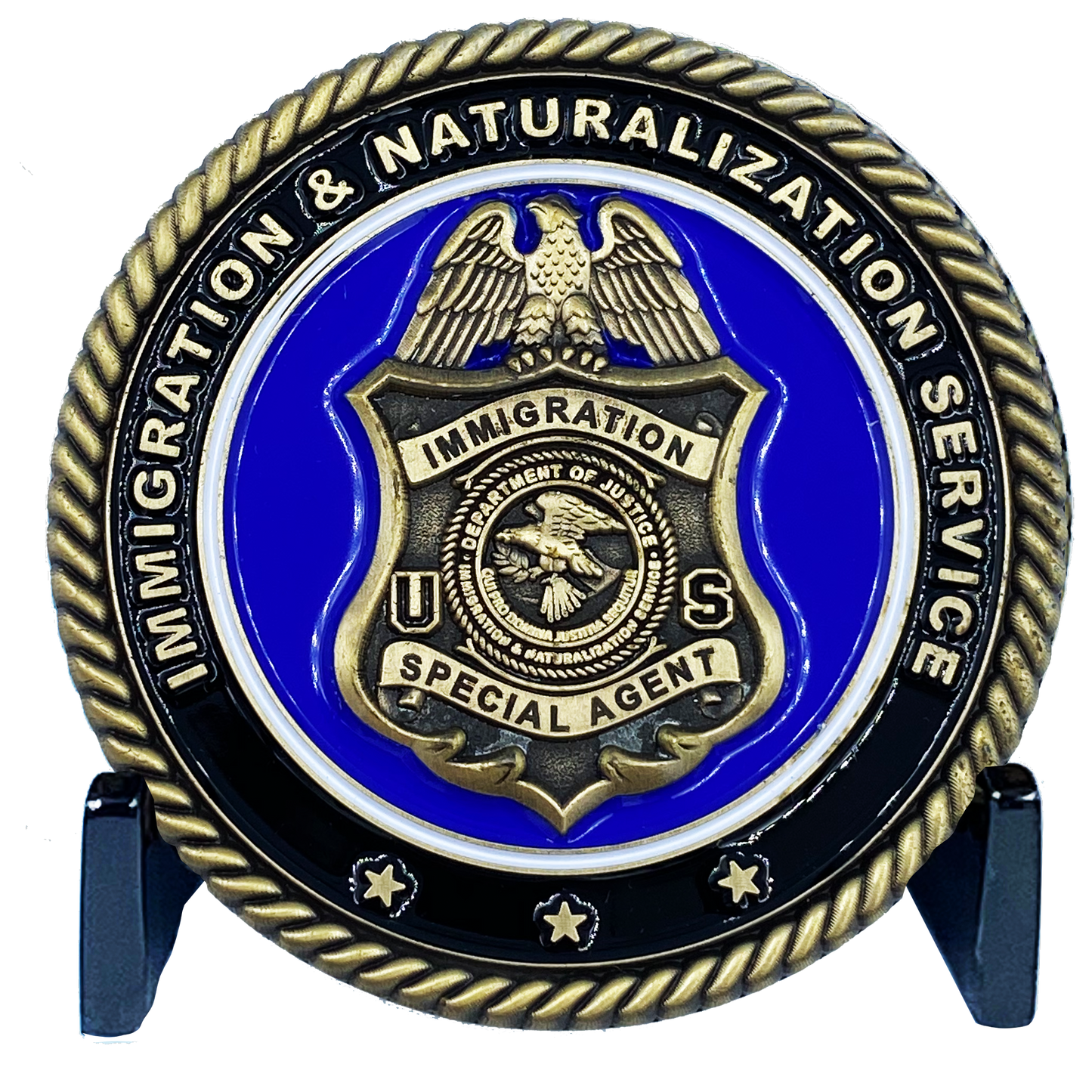 DL2-14 Immigration and Naturalization Service INS & Legacy DOJ Challenge Coin Special Agent not CBP