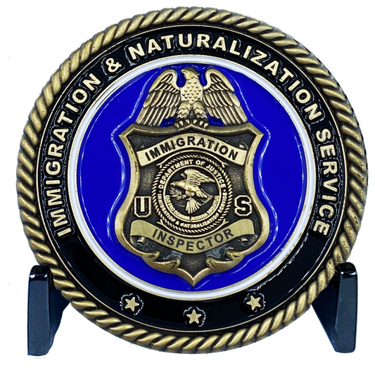 DL2-15 Immigration and Naturalization Service INS & Legacy DOJ Challenge Coin Inspector not CBP